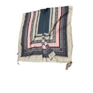 Y2K Jessica McClintock Boho Kimono Wrap Shawl Tassel Geometric Festival OS -